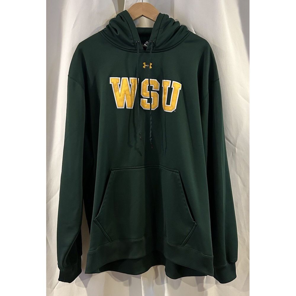 WSU Under Armour Collegiate‎ Hoodie Size XXL Green